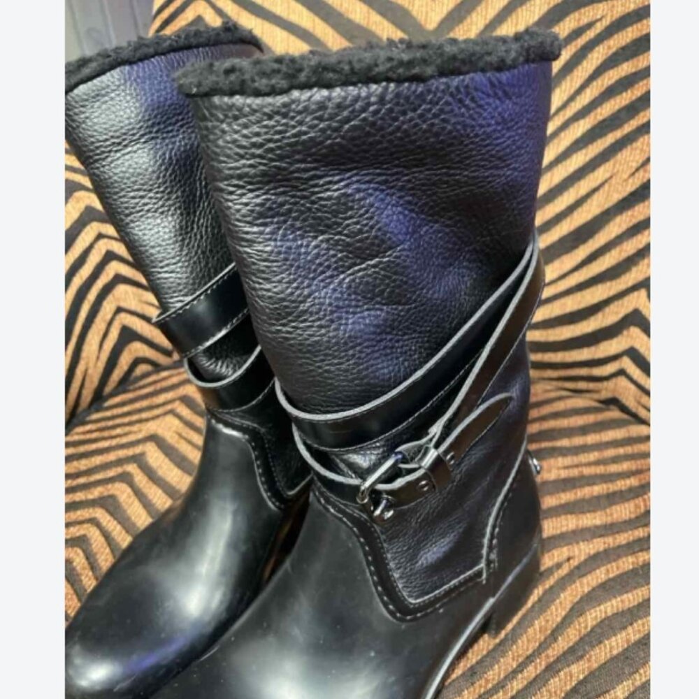 Black Coach Boots - Picture 2 of 6